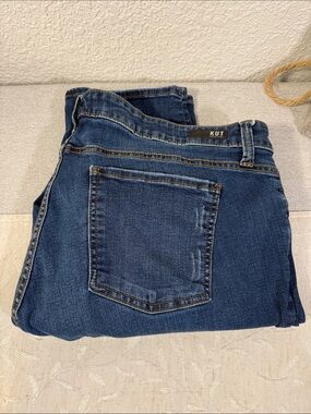 KUT from the Kloth Catherine Plus Boyfriend Jeans 18W Medium Wash Stretch